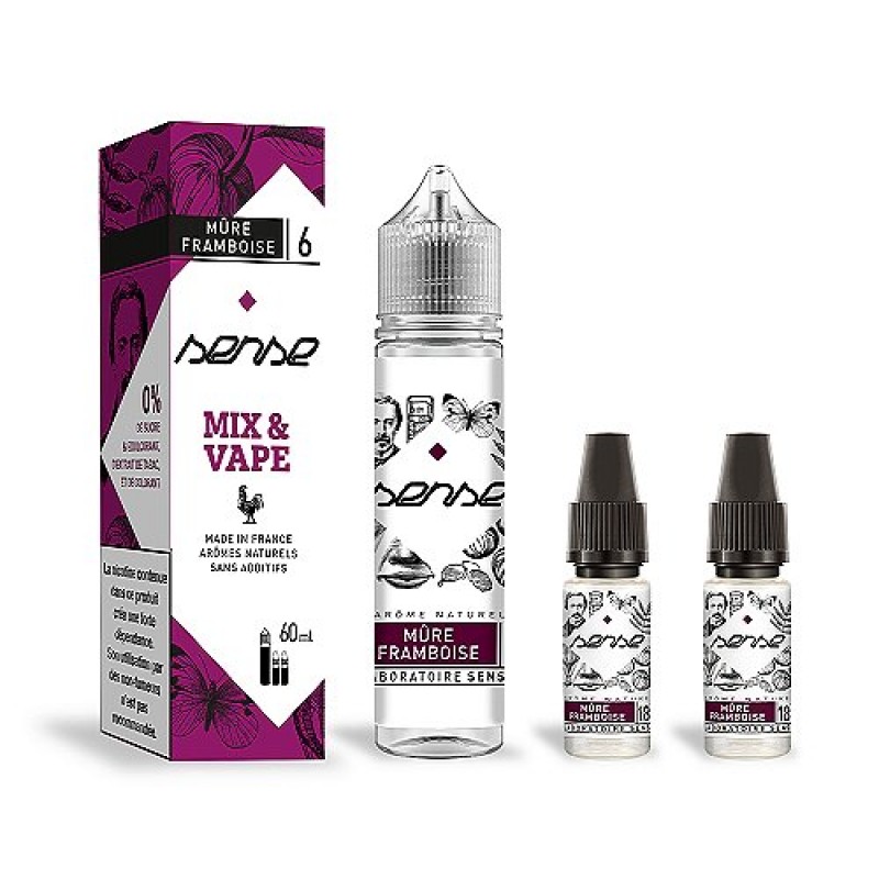 Pack 40ml + 2x10ml Mûre Framboise Sense - 06mg