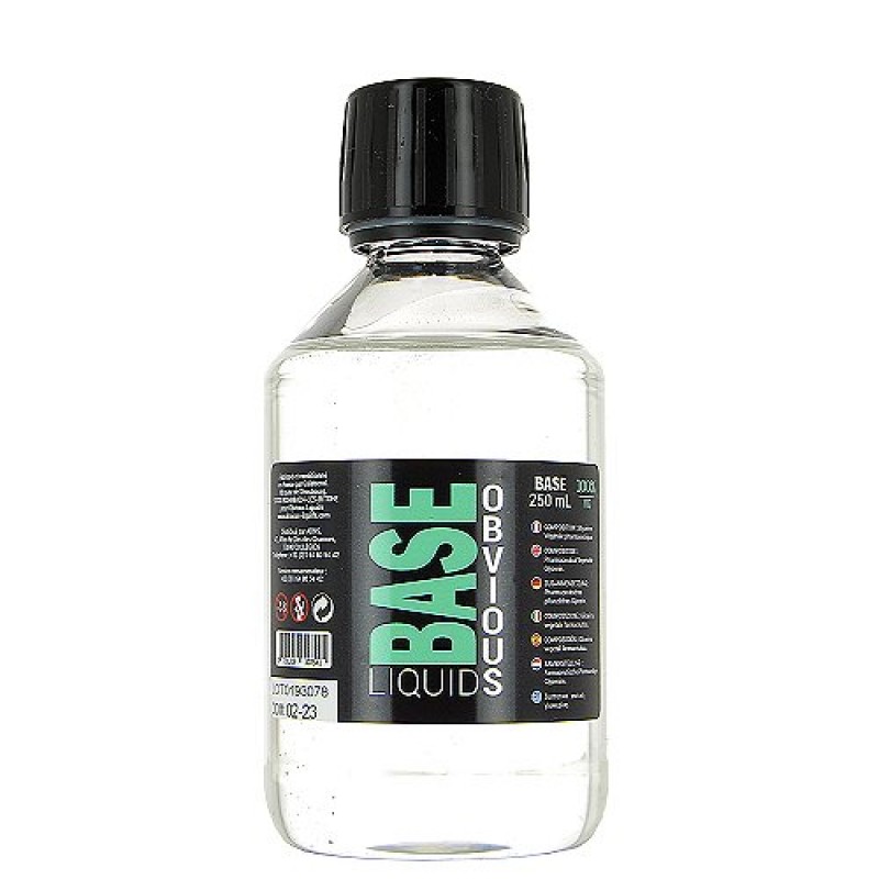 Base 250ml 00mg Obvious Liquids