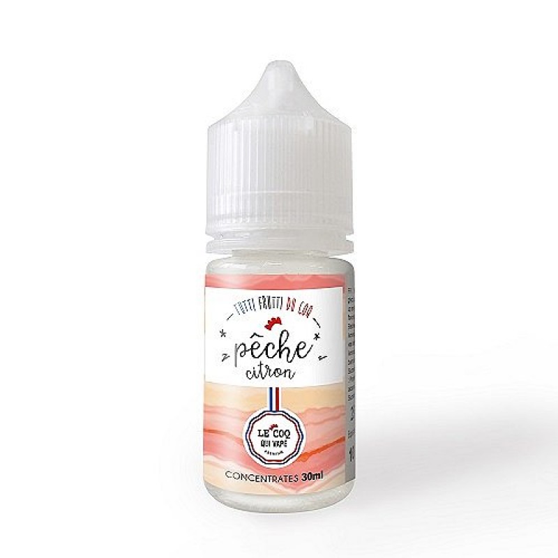 Pêche Citron Concentré Le Coq Qui Vape Premium 30ml