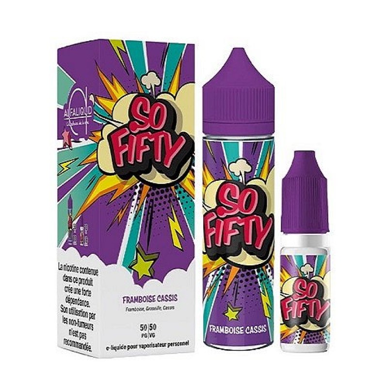 Pack 60ml Framboise Cassis So Fifty Alfaliquid - 0...