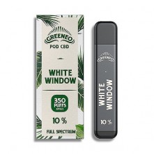 White Window CBD Pod Jetable 280mah 1.2ml Greeneo ...