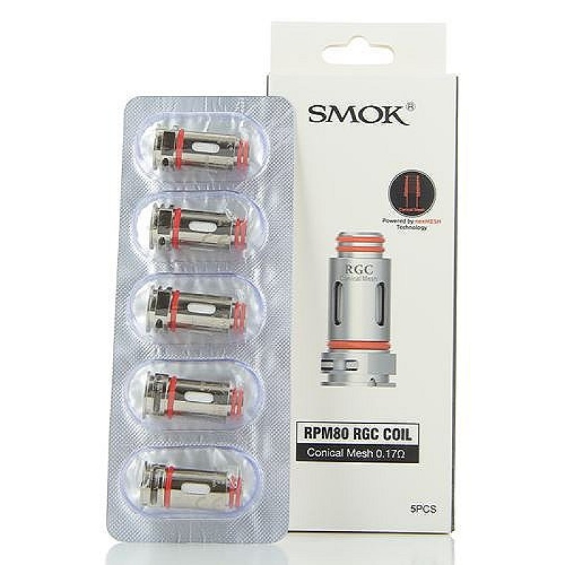 Pack de 5 résistances RGC Conical 0.17ohm RPM80 Smok