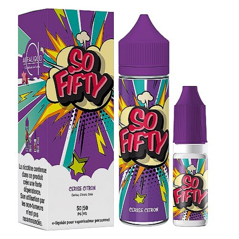 Pack 60ml Cerise Citron So Fifty Alfaliquid - 03mg