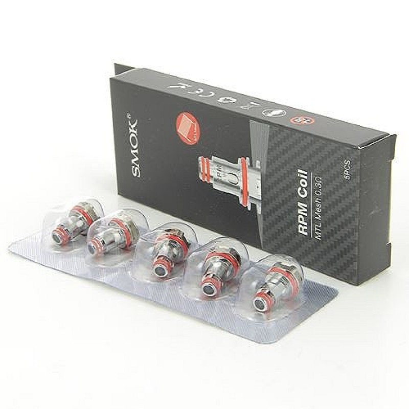 Pack de 5 résistances MTL Mesh 0.3ohm RPM40 Smok