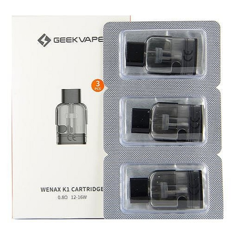 Pack de 3 Pods 2ml Wenax K1 + résistance GeekVape