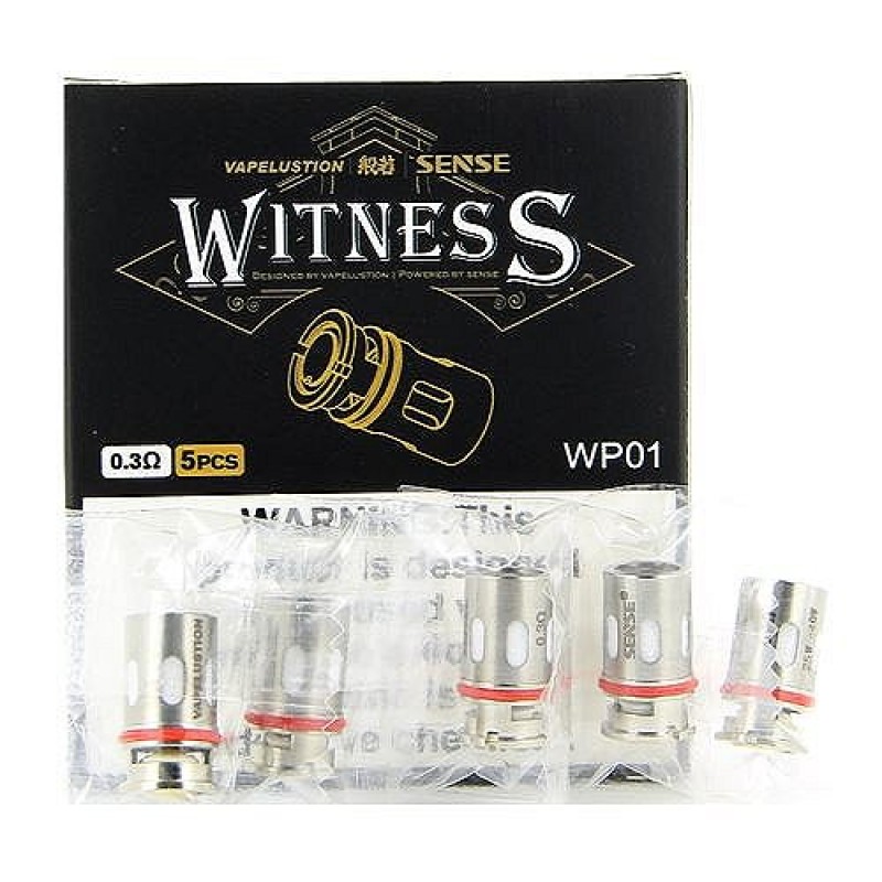 Pack de 5 résistances 0.3ohm Witness Vapelustion