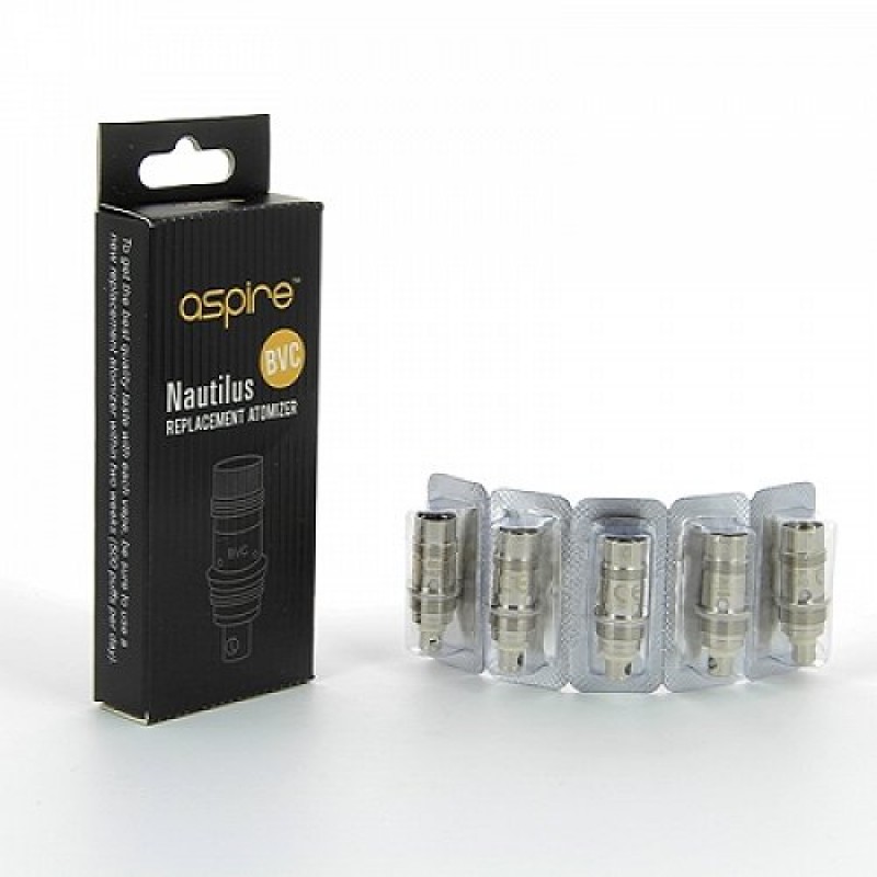 Pack 5 résistances BVC Nautilus 1,6 ohms Aspire