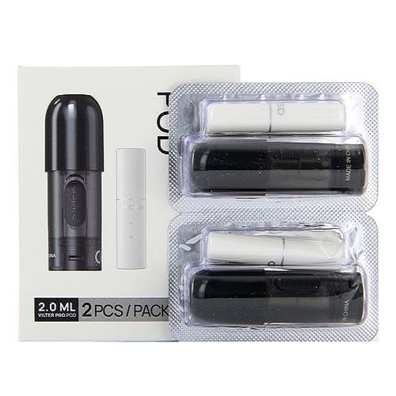 Pack de 2 Pods 2ml + résistance 1.2ohm Vilter Pro...