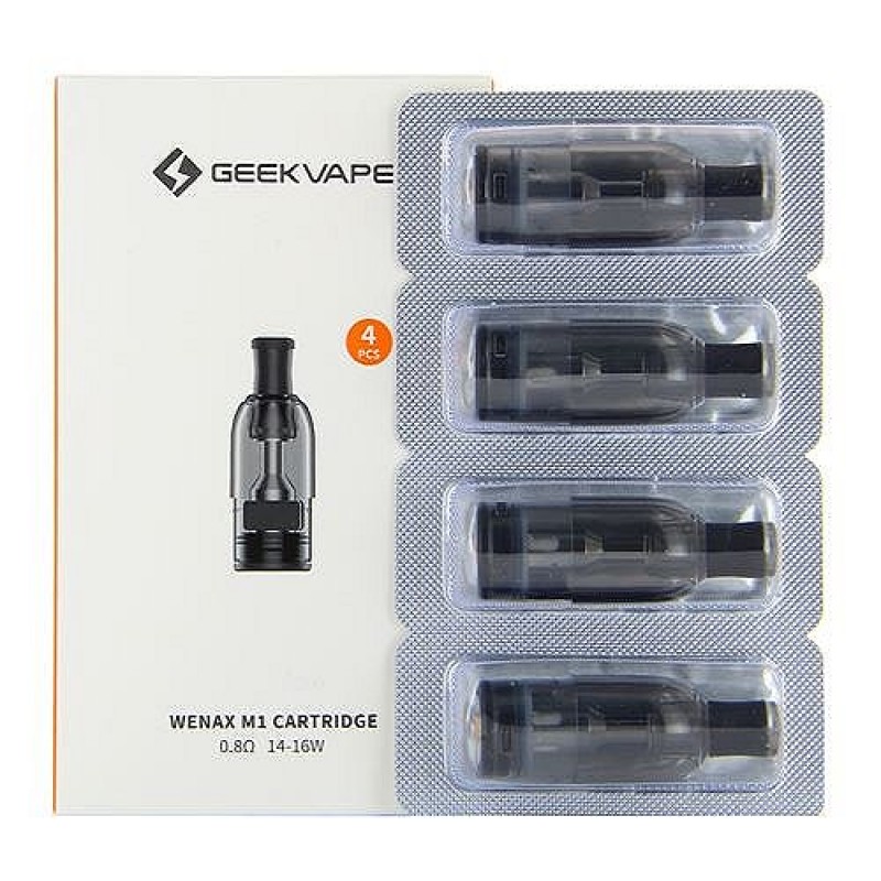 Pack de 4 pods 2ml Wenax M1 + résistance GeekVape