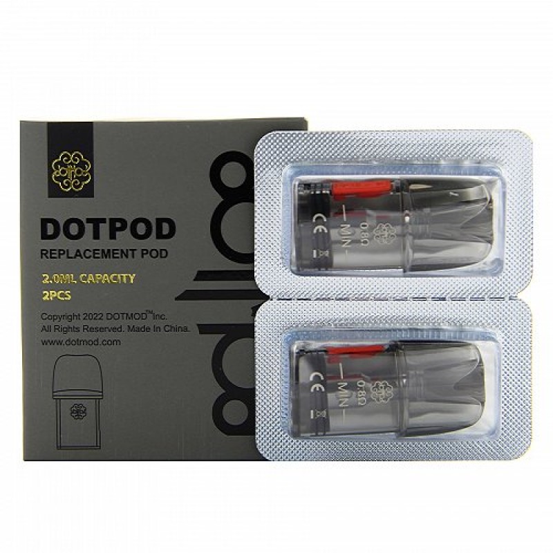 Pack de 2 pods 2ml + Résistance Dotpod Dotmod