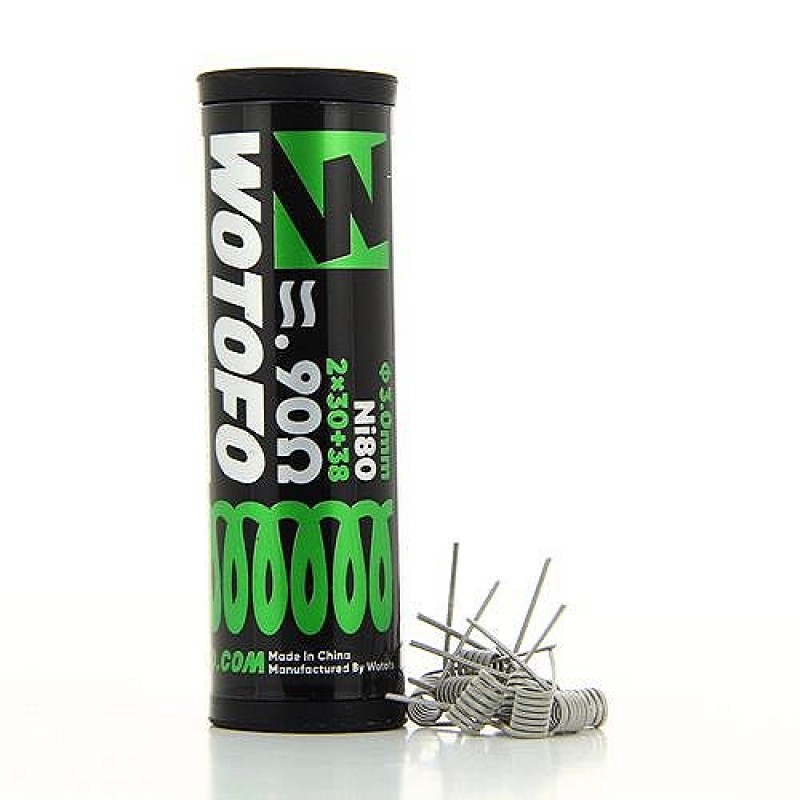 Pack de 10 coils Dual Core Fused Clapton NI 80 30*...